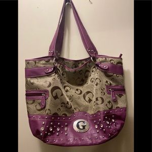 purple designer handbags Used Gently